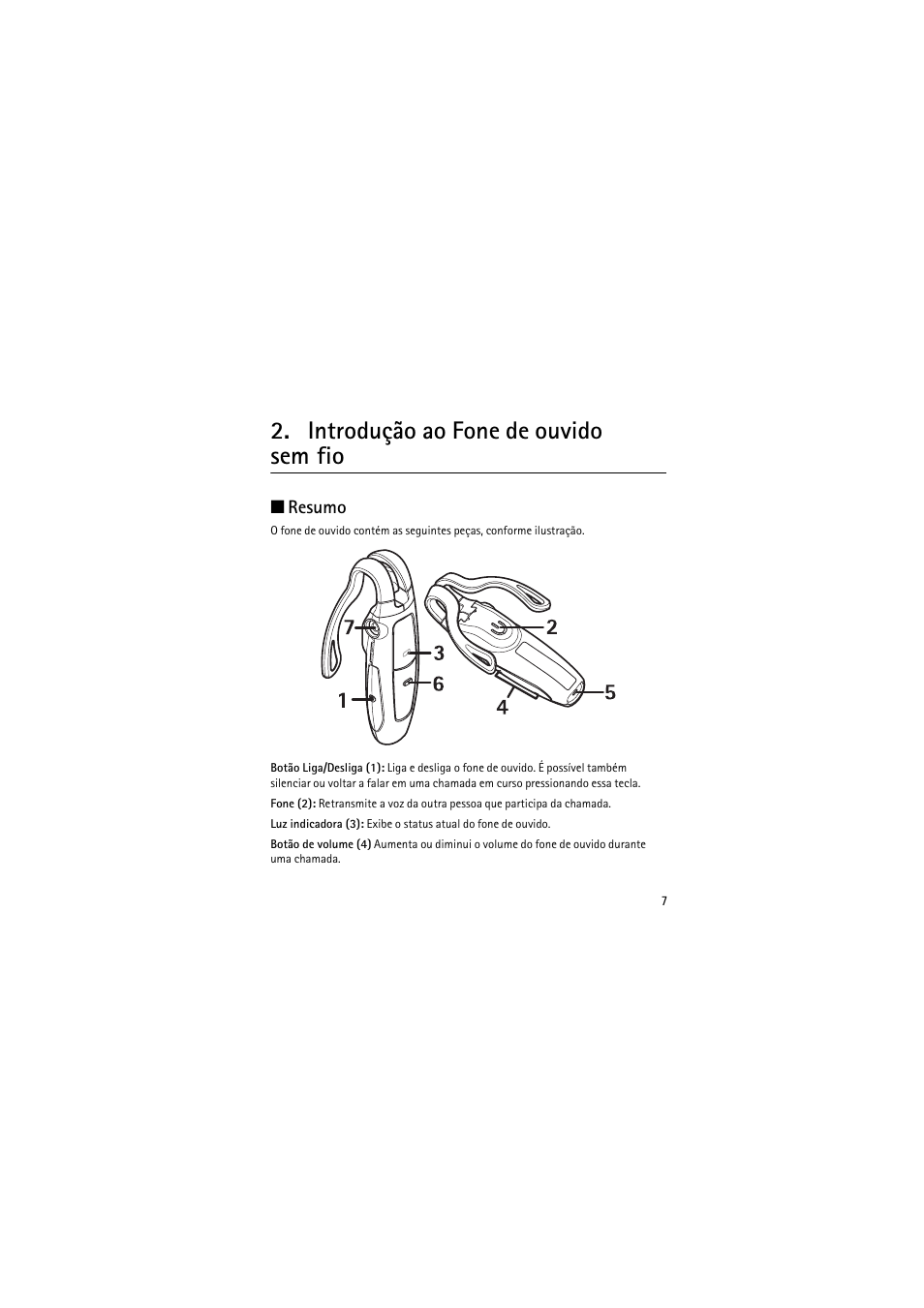 Introdução ao fone de ouvido sem fio, Resumo | Nokia (HS-11W) User Manual | Page 47 / 84