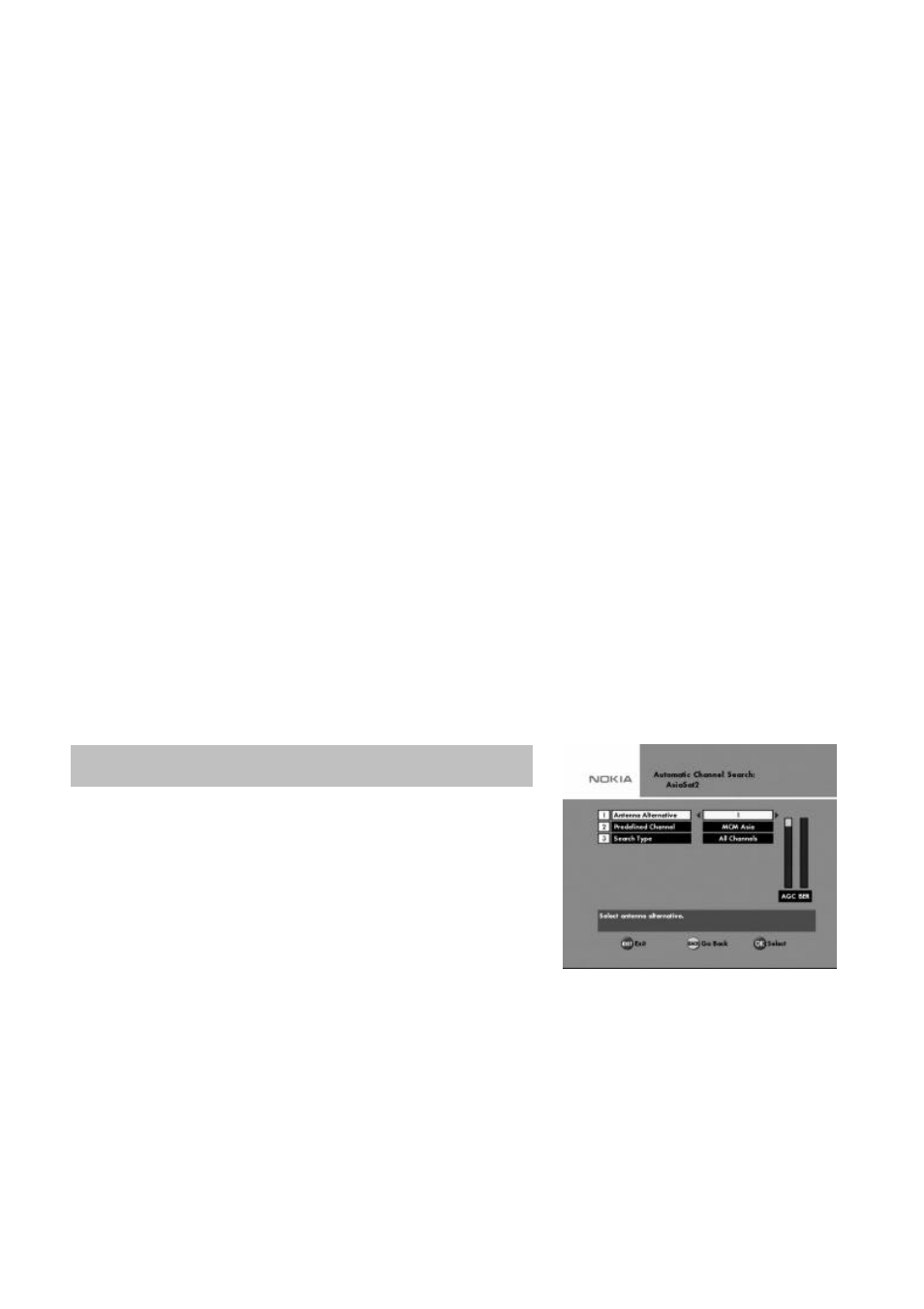 Automatic channel search | Nokia 9400 S User Manual | Page 12 / 28