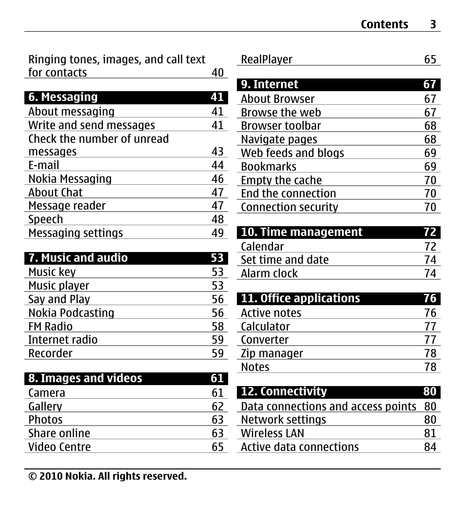 Nokia X5-01 User Manual | Page 3 / 130