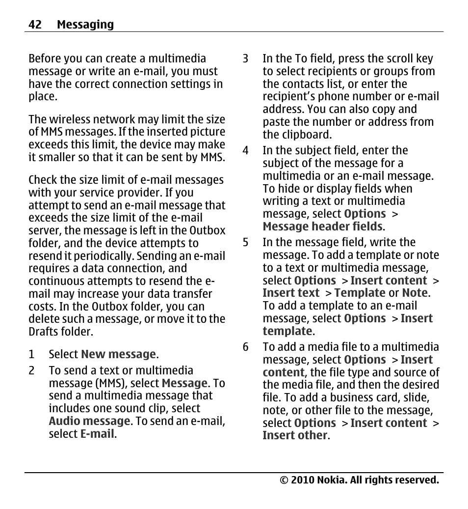 Nokia X5-01 User Manual | Page 42 / 130