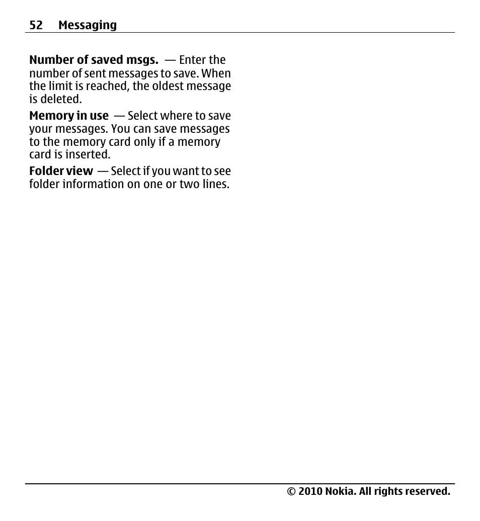 Nokia X5-01 User Manual | Page 52 / 130