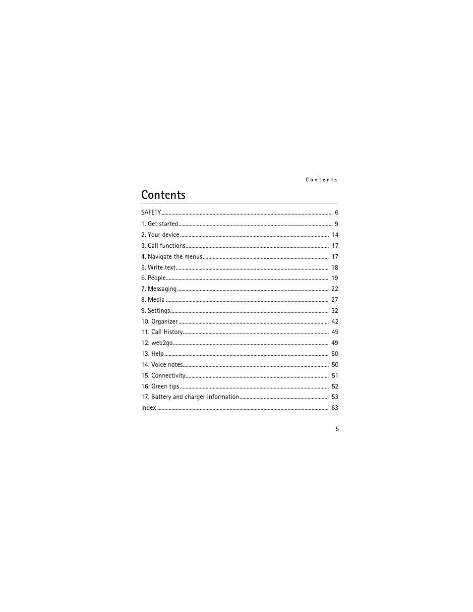 Nokia 3711 User Manual | Page 5 / 138