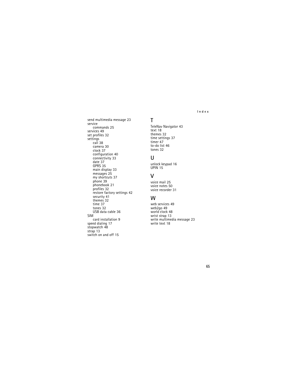 Nokia 3711 User Manual | Page 65 / 138