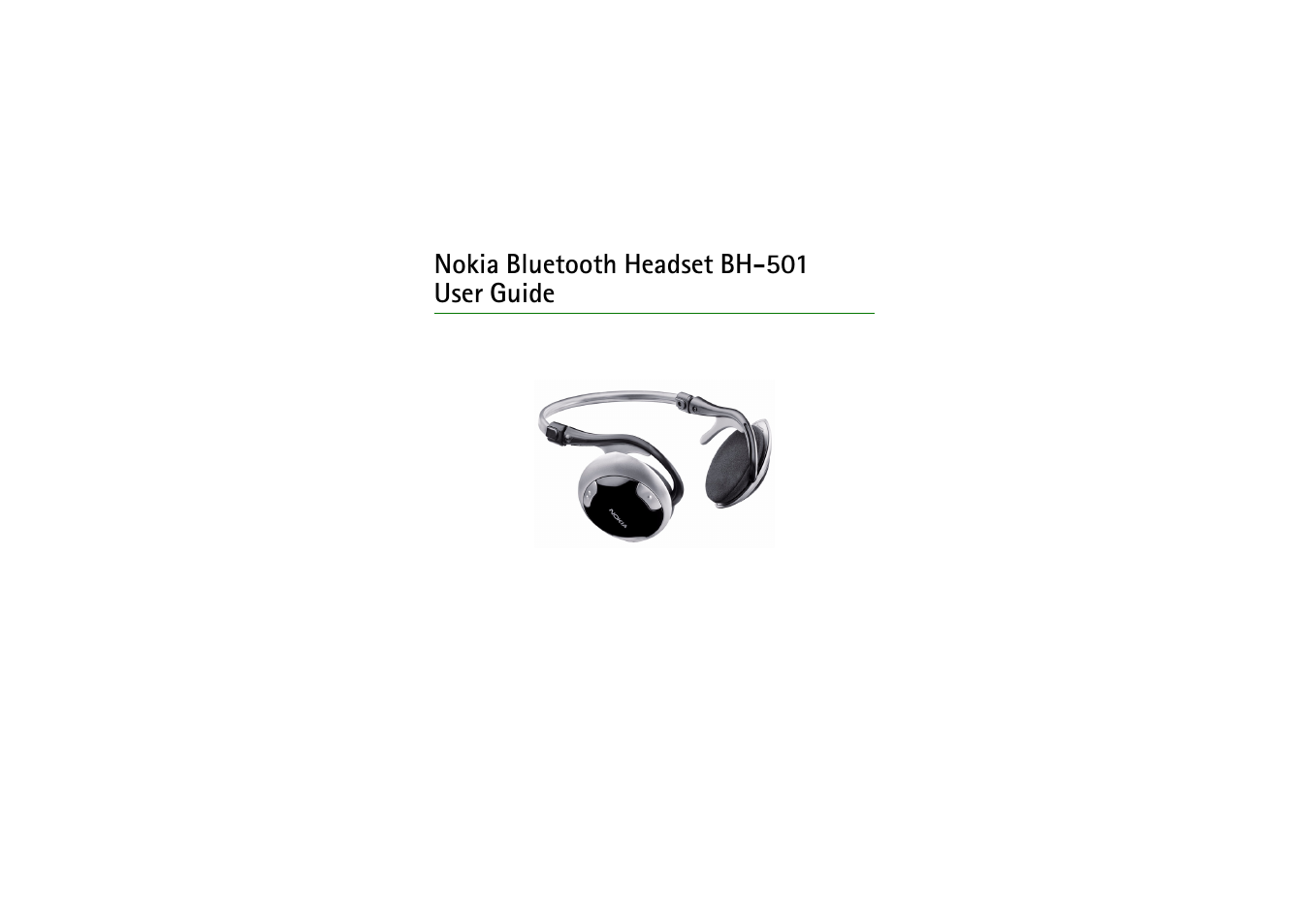 Nokia BH-501 User Manual | 17 pages