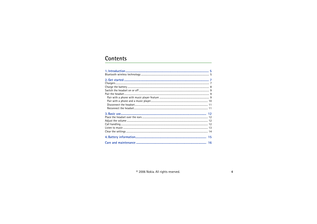 Nokia BH-501 User Manual | Page 4 / 17