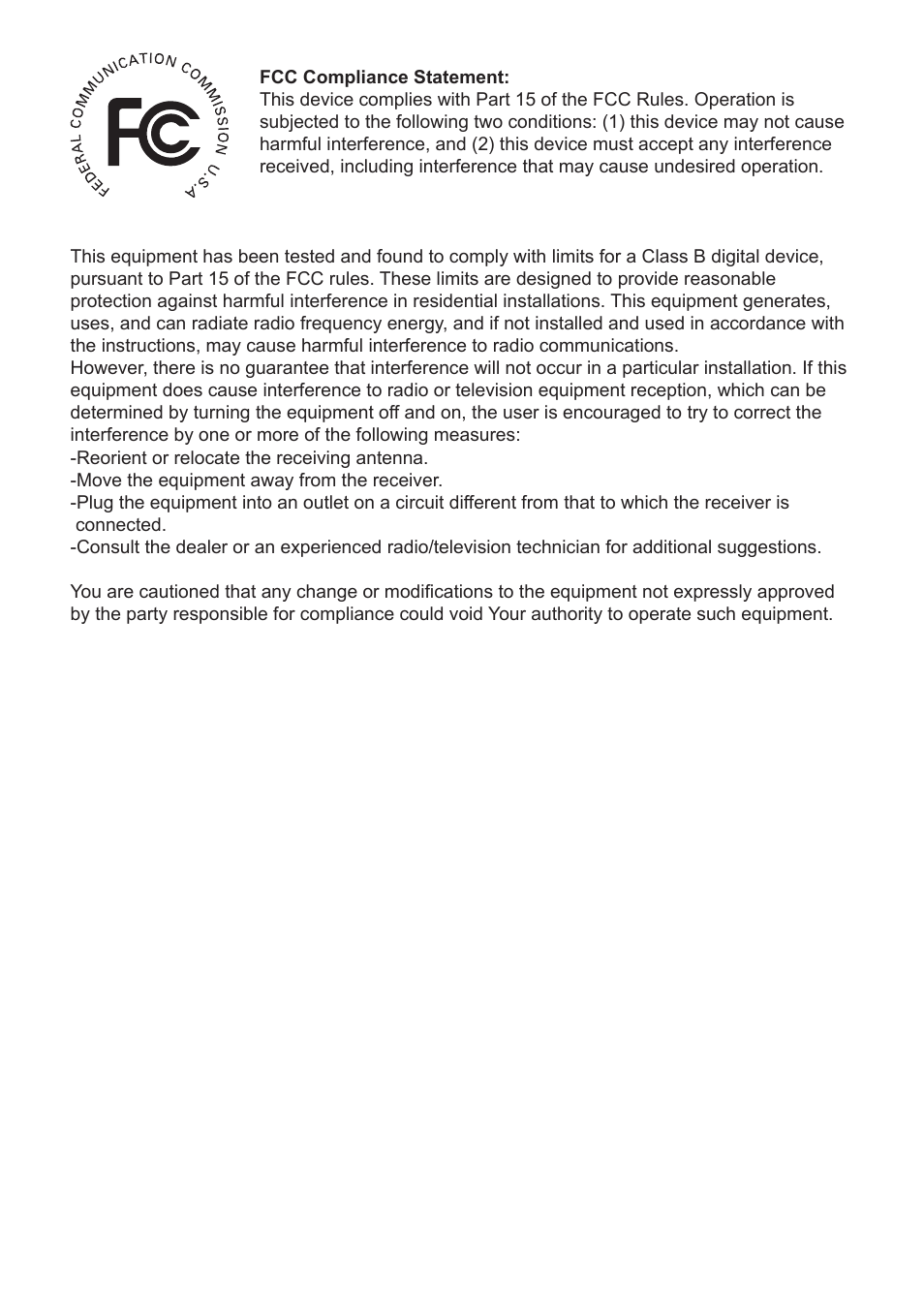 Fcc compliance statement | Nokia 6108 User Manual | Page 2 / 59