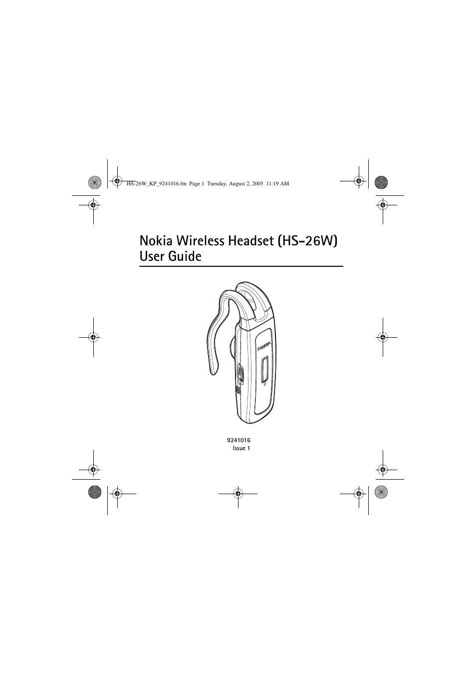 Nokia HS 26W User Manual | 80 pages