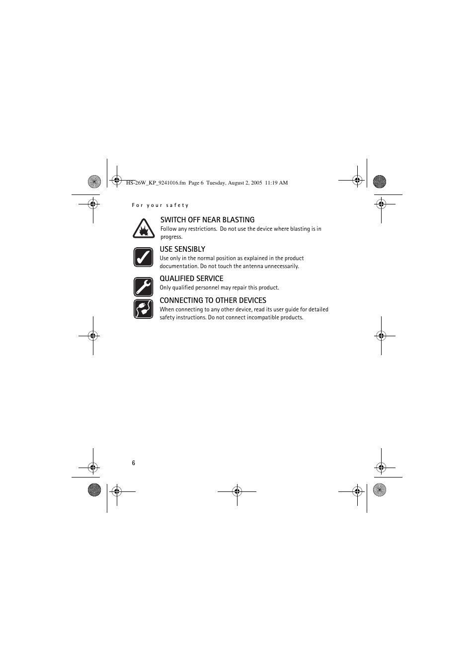 Nokia HS 26W User Manual | Page 6 / 80