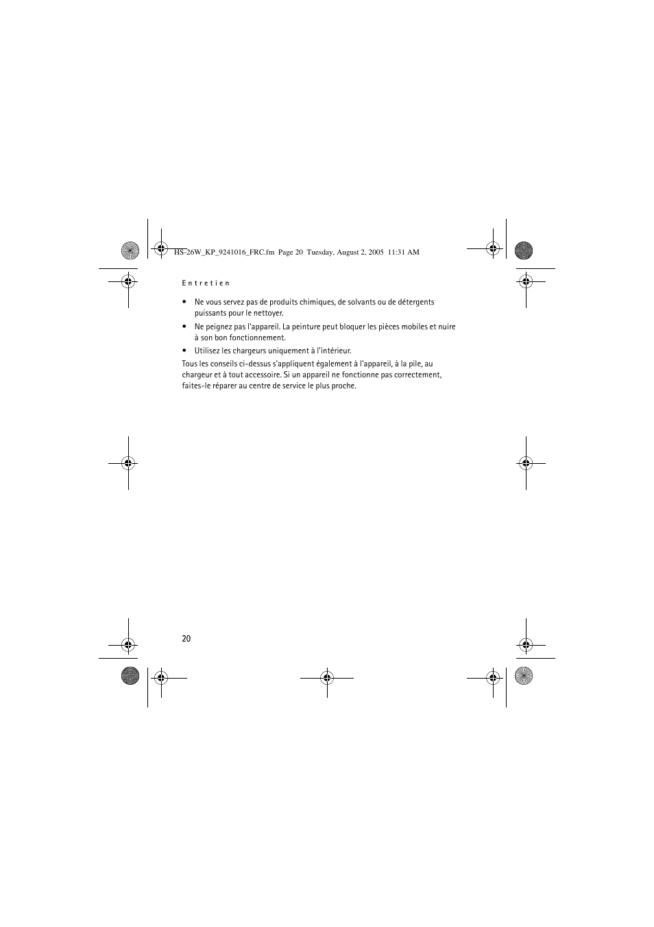 Nokia HS 26W User Manual | Page 78 / 80