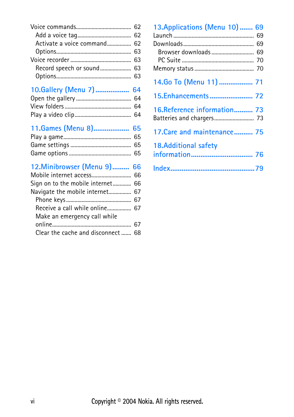 Nokia XPRESS-ON 3125 User Manual | Page 6 / 91