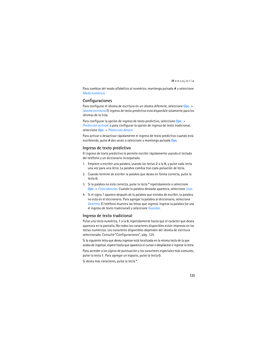 Nokia 6086i User Manual | Page 126 / 209