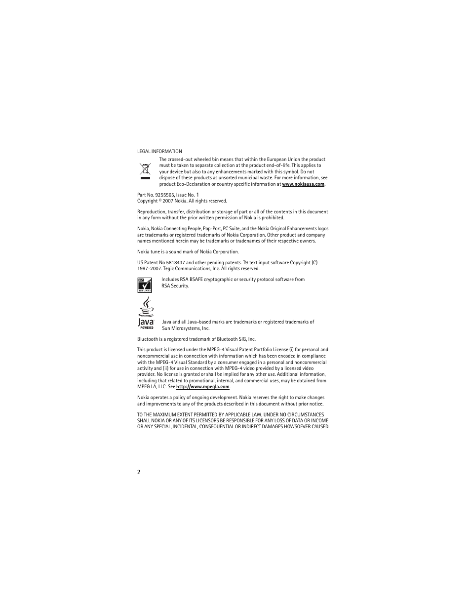 Nokia 6086i User Manual | Page 3 / 209