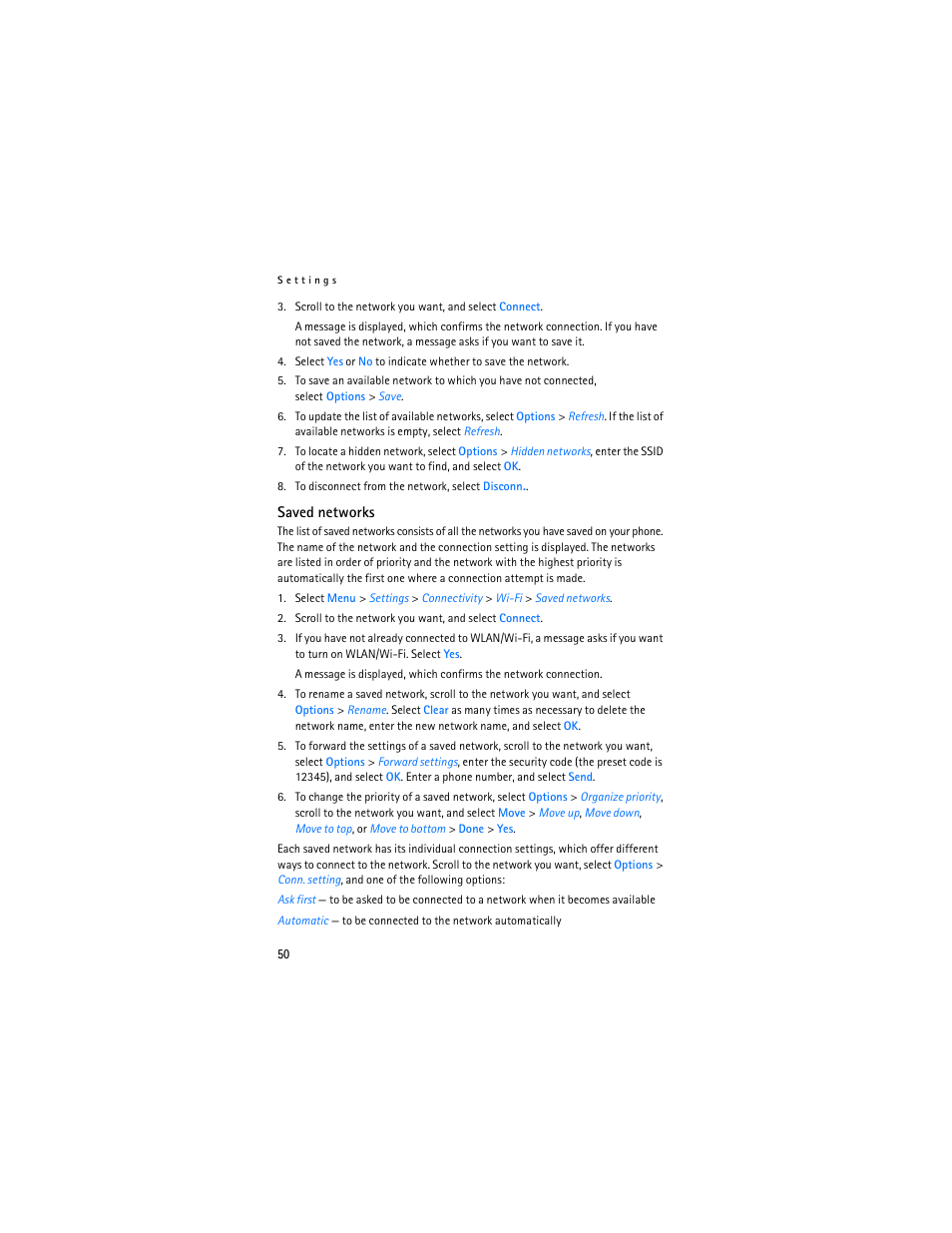 Nokia 6086i User Manual | Page 51 / 209