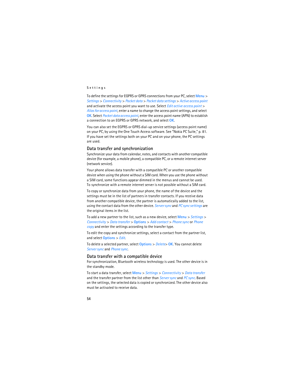 Nokia 6086i User Manual | Page 55 / 209