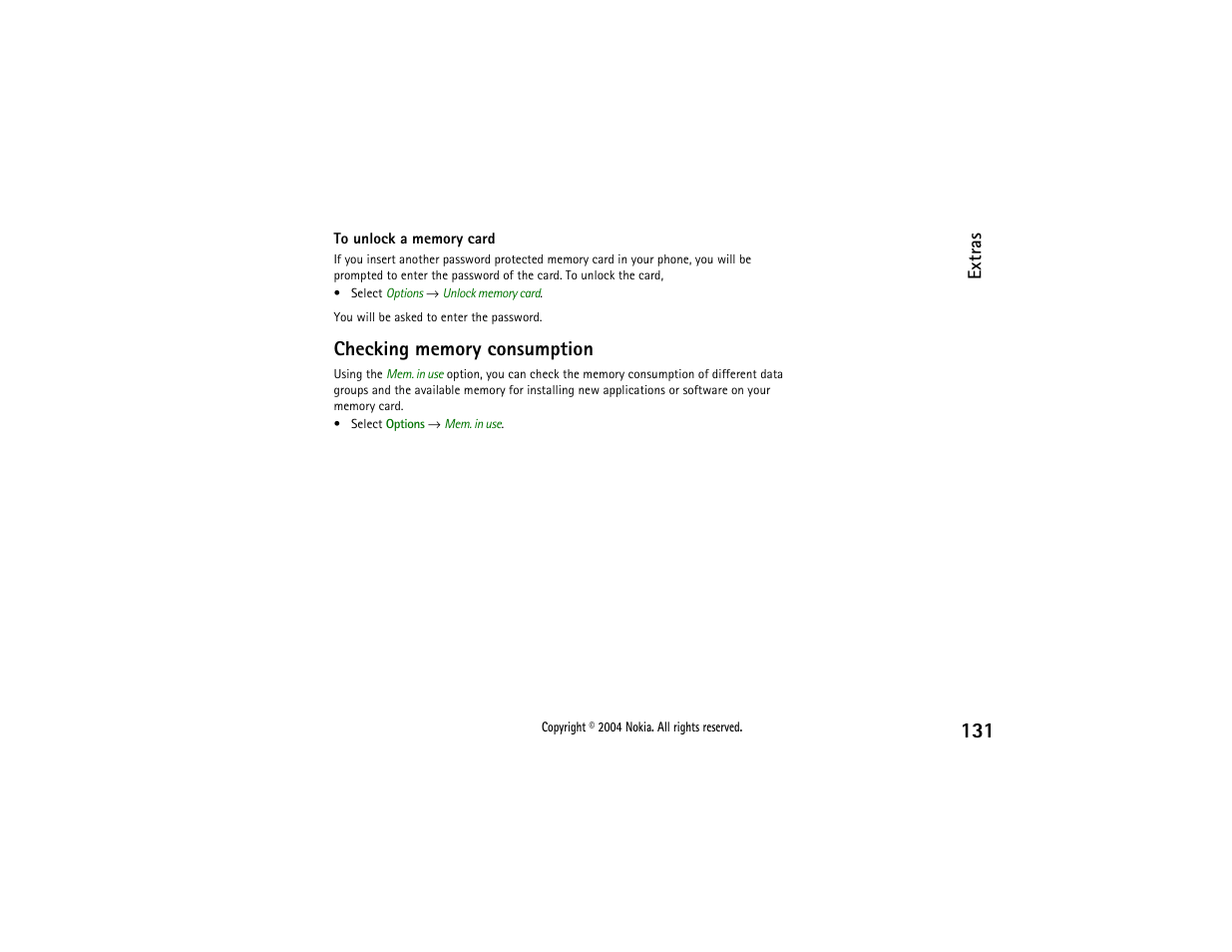 Nokia 3650 User Manual | Page 131 / 178