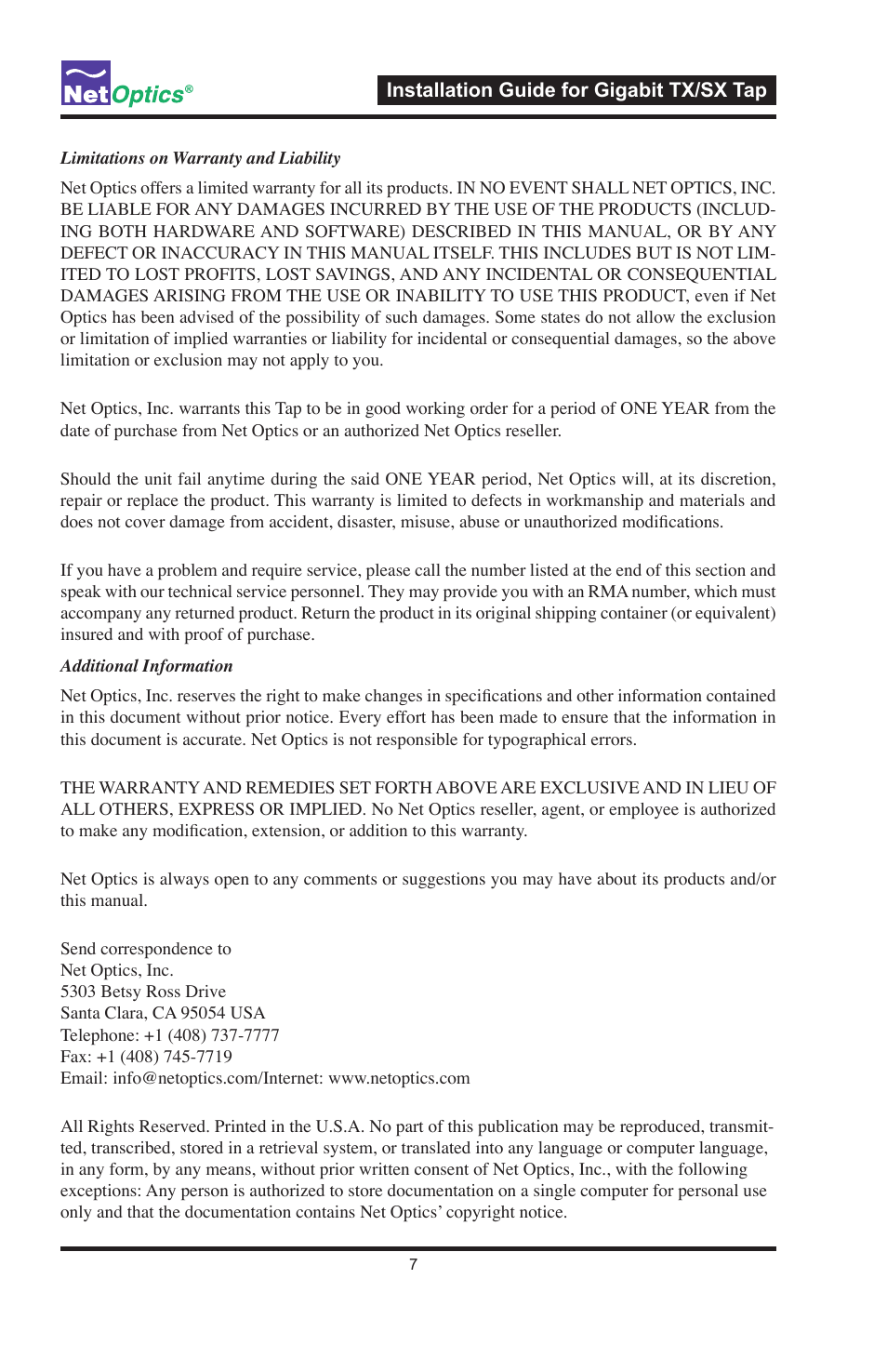 Nokia GIGABIT TX TO SX TAP CVT-GCU/SX User Manual | Page 12 / 16