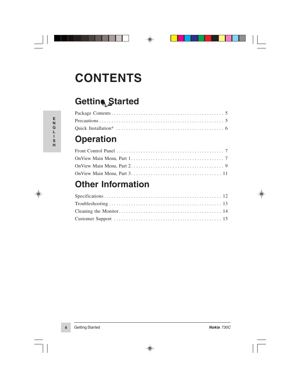 Nokia 730C User Manual | Page 5 / 17