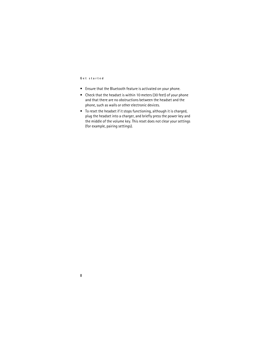 Nokia Bluetooth Headset BH-700 User Manual | Page 8 / 13