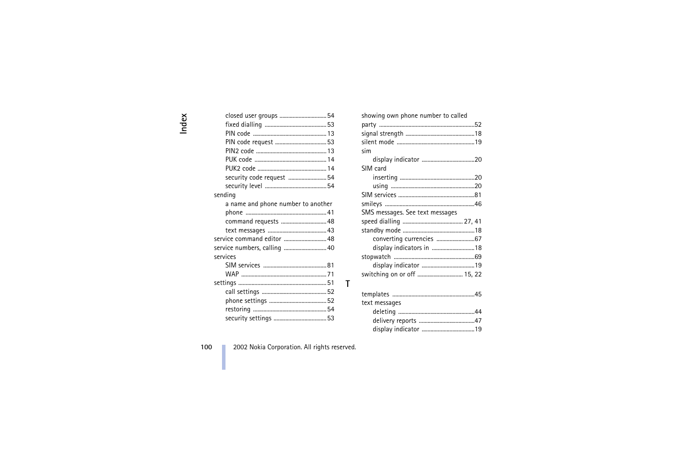 Nokia 5510 User Manual | Page 100 / 102