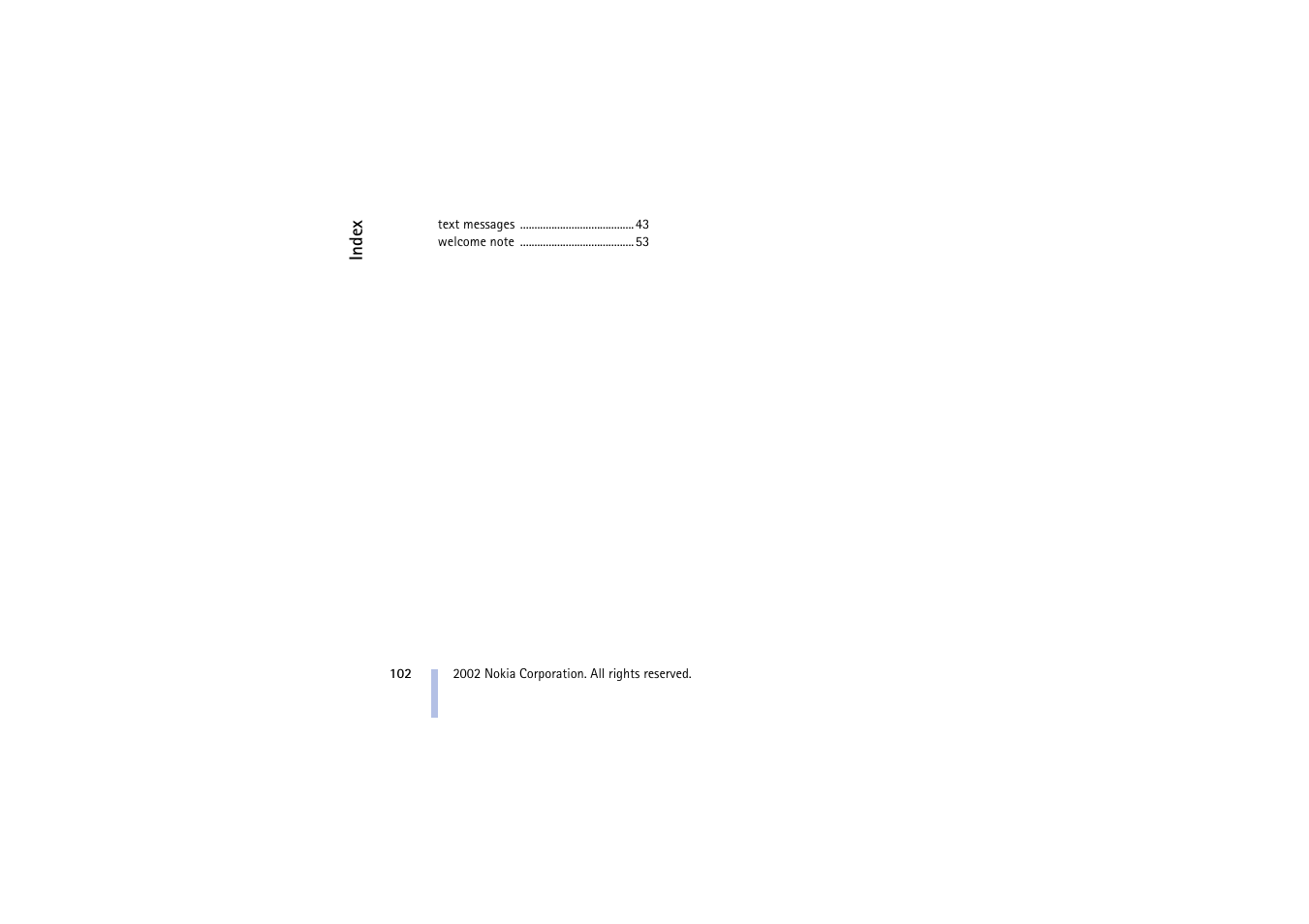 Nokia 5510 User Manual | Page 102 / 102
