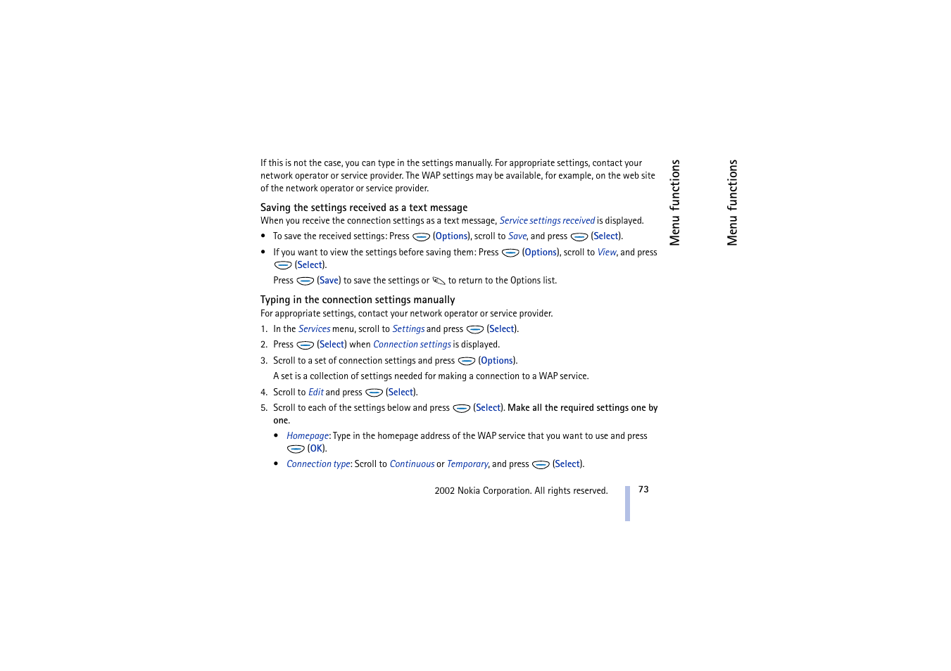 Nokia 5510 User Manual | Page 73 / 102