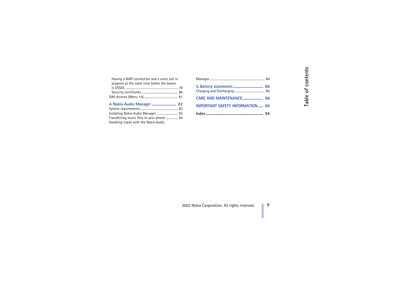 Nokia 5510 User Manual | Page 9 / 102