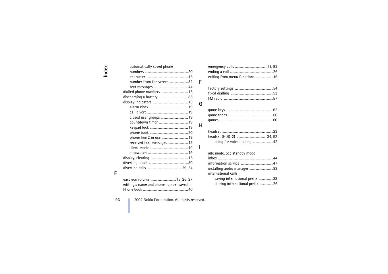 Nokia 5510 User Manual | Page 96 / 102