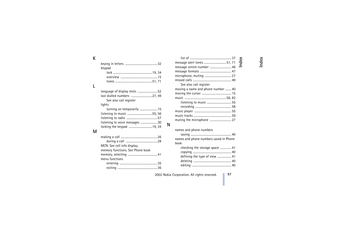 Nokia 5510 User Manual | Page 97 / 102