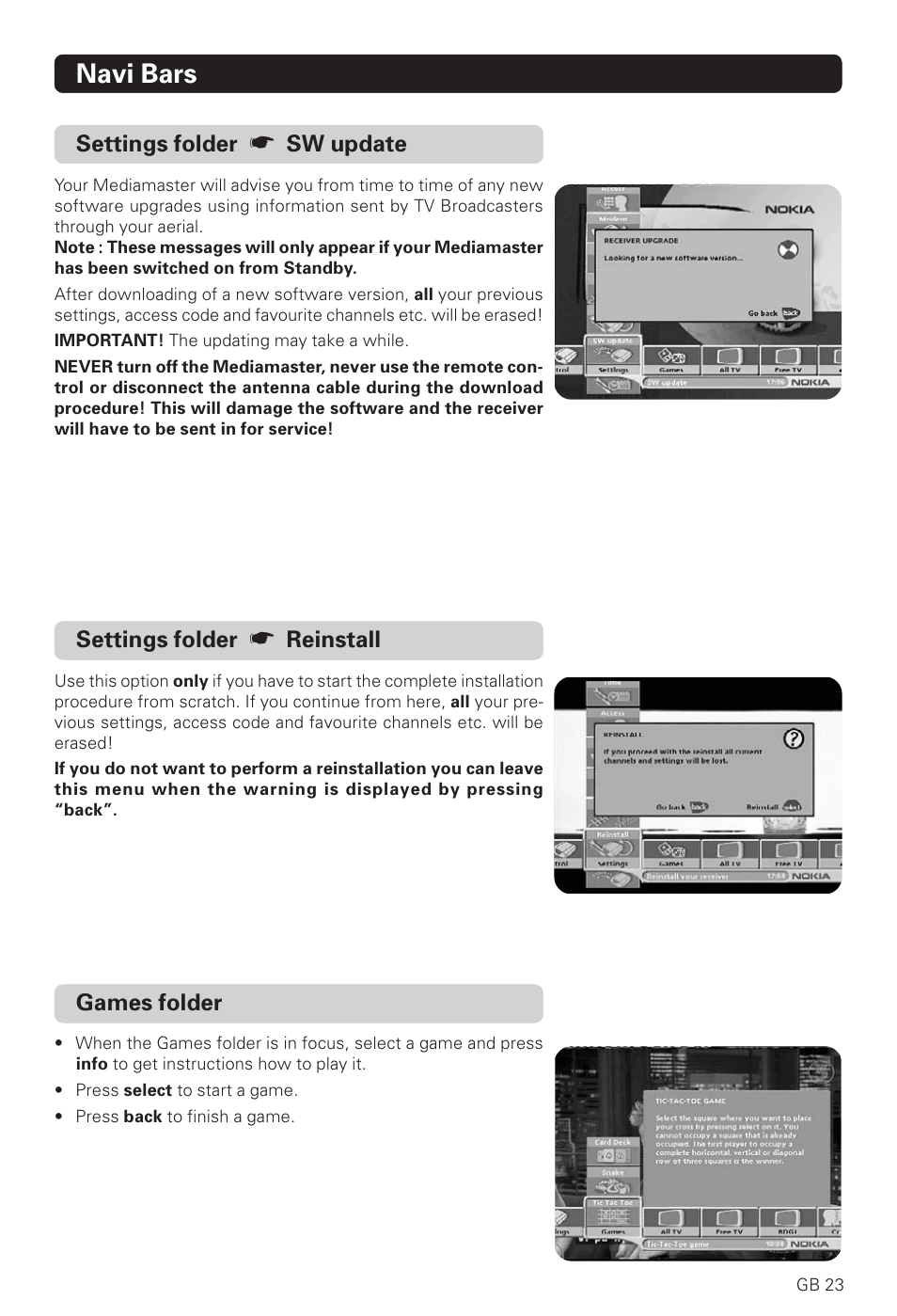 Navi bars | Nokia 221 T User Manual | Page 23 / 34