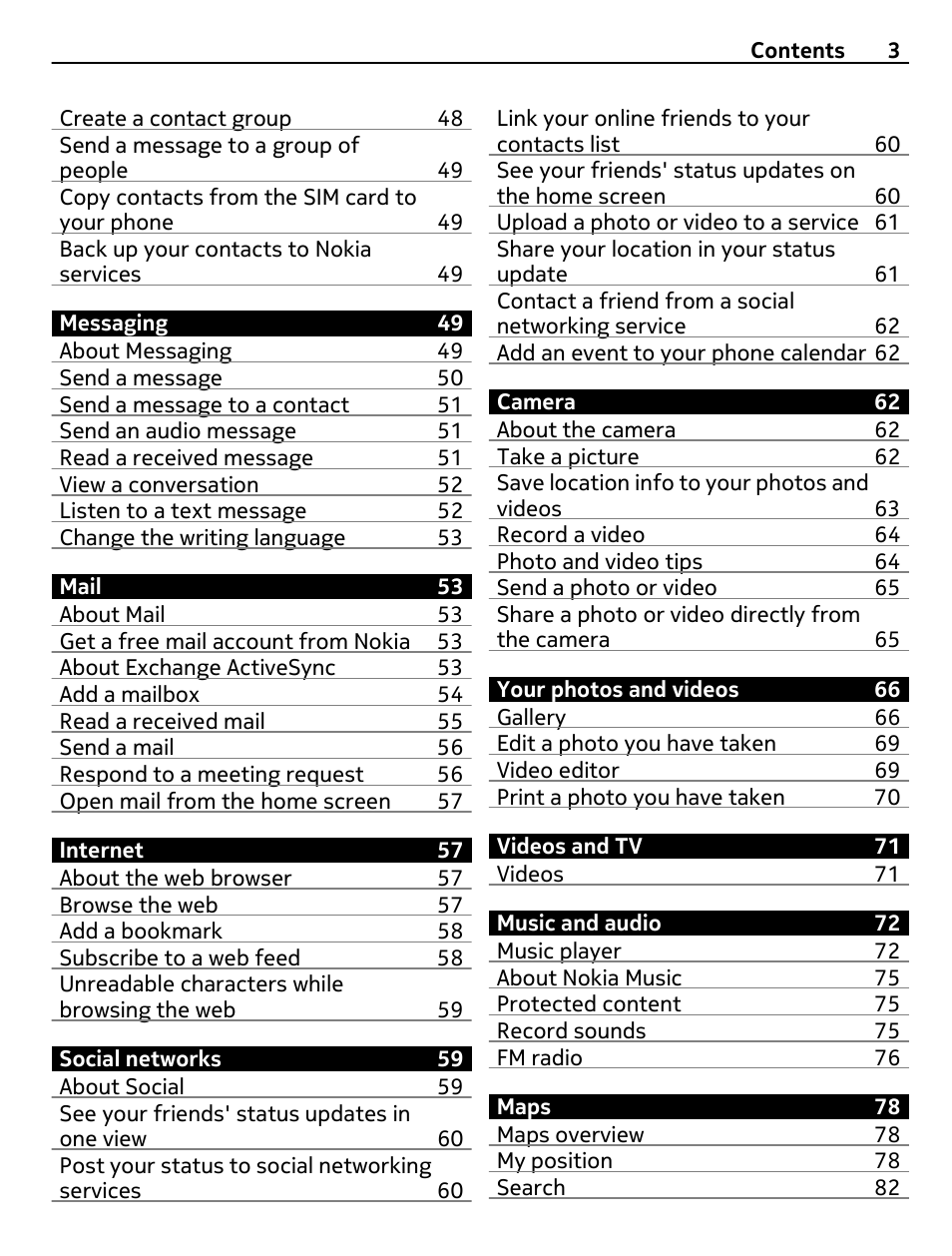 Nokia 500 User Manual | Page 3 / 128