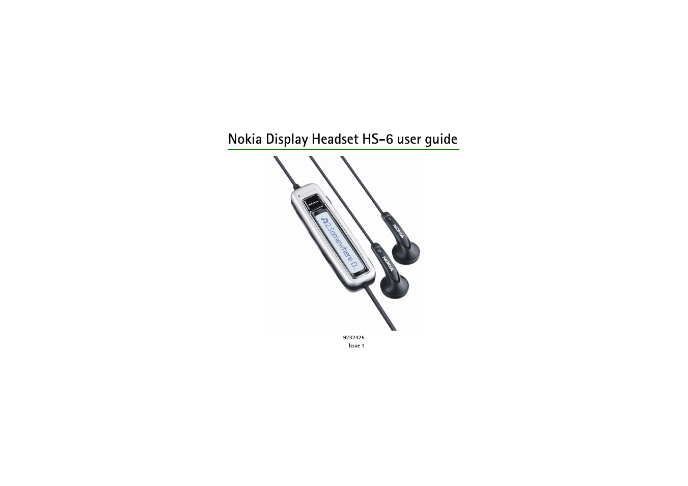 Nokia LCH-6 User Manual | 13 pages