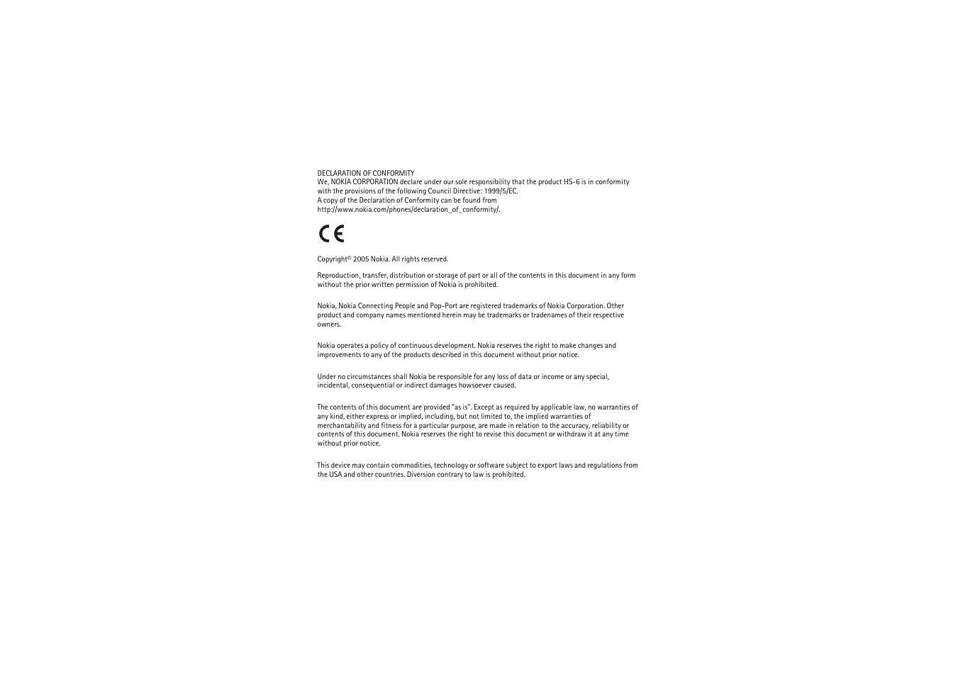 Nokia LCH-6 User Manual | Page 2 / 13