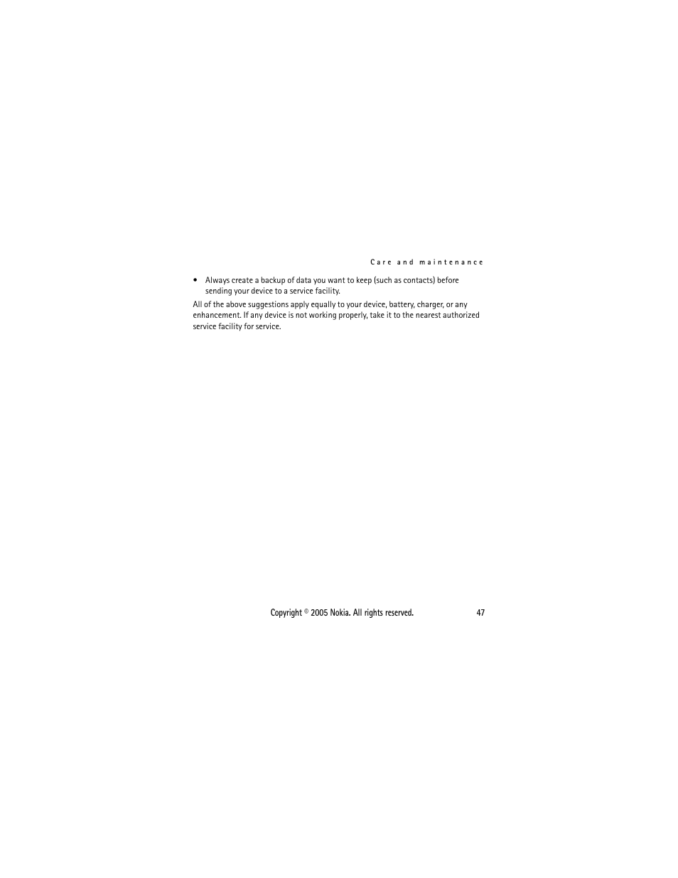 Nokia 1110 User Manual | Page 58 / 66