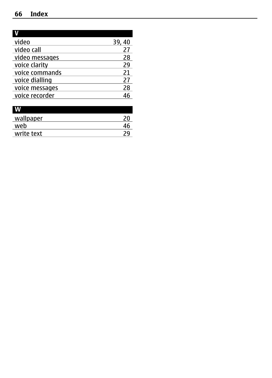 Nokia 3710 User Manual | Page 66 / 66