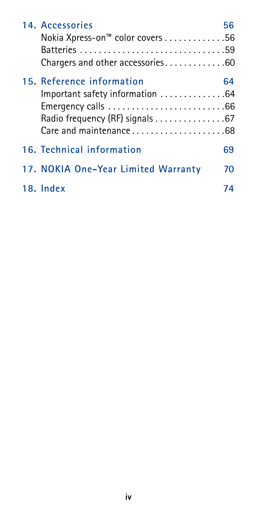 Nokia 5120 User Manual | Page 7 / 85