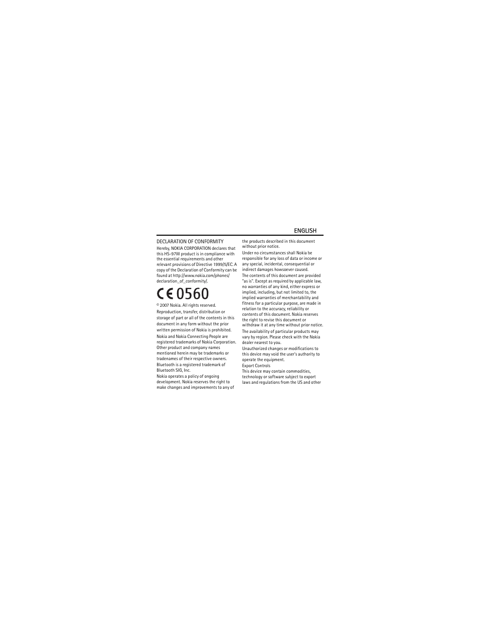 Nokia BH-209 User Manual | Page 2 / 9