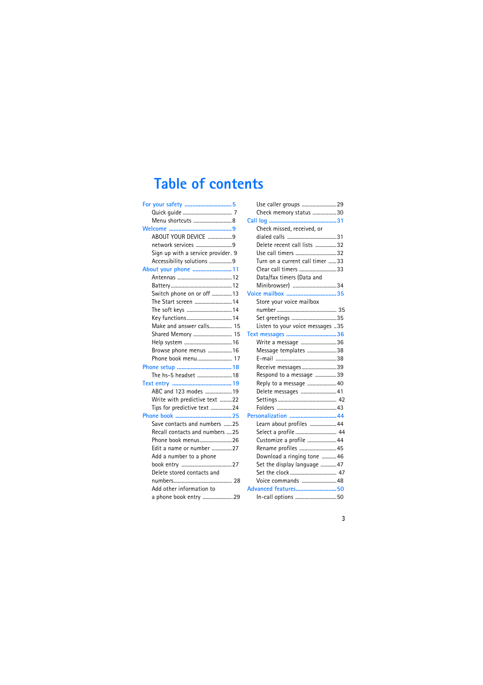 Nokia 2272 User Manual | Page 3 / 94
