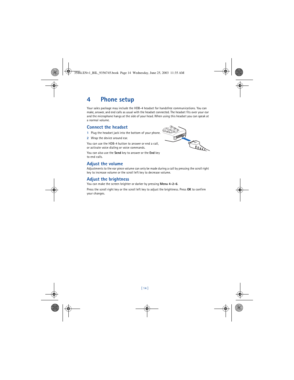 4phone setup | Nokia 3586I User Manual | Page 18 / 200