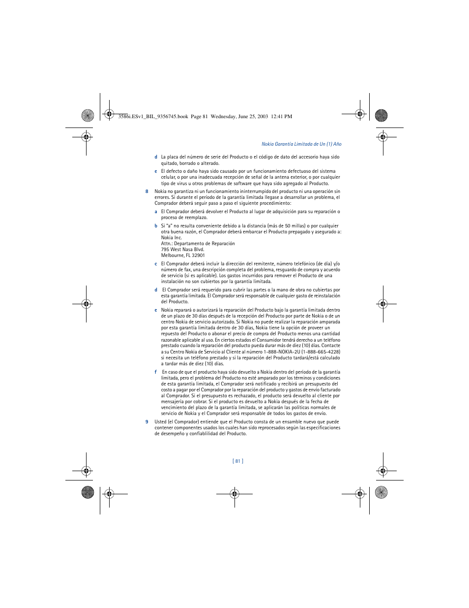 Nokia 3586I User Manual | Page 185 / 200