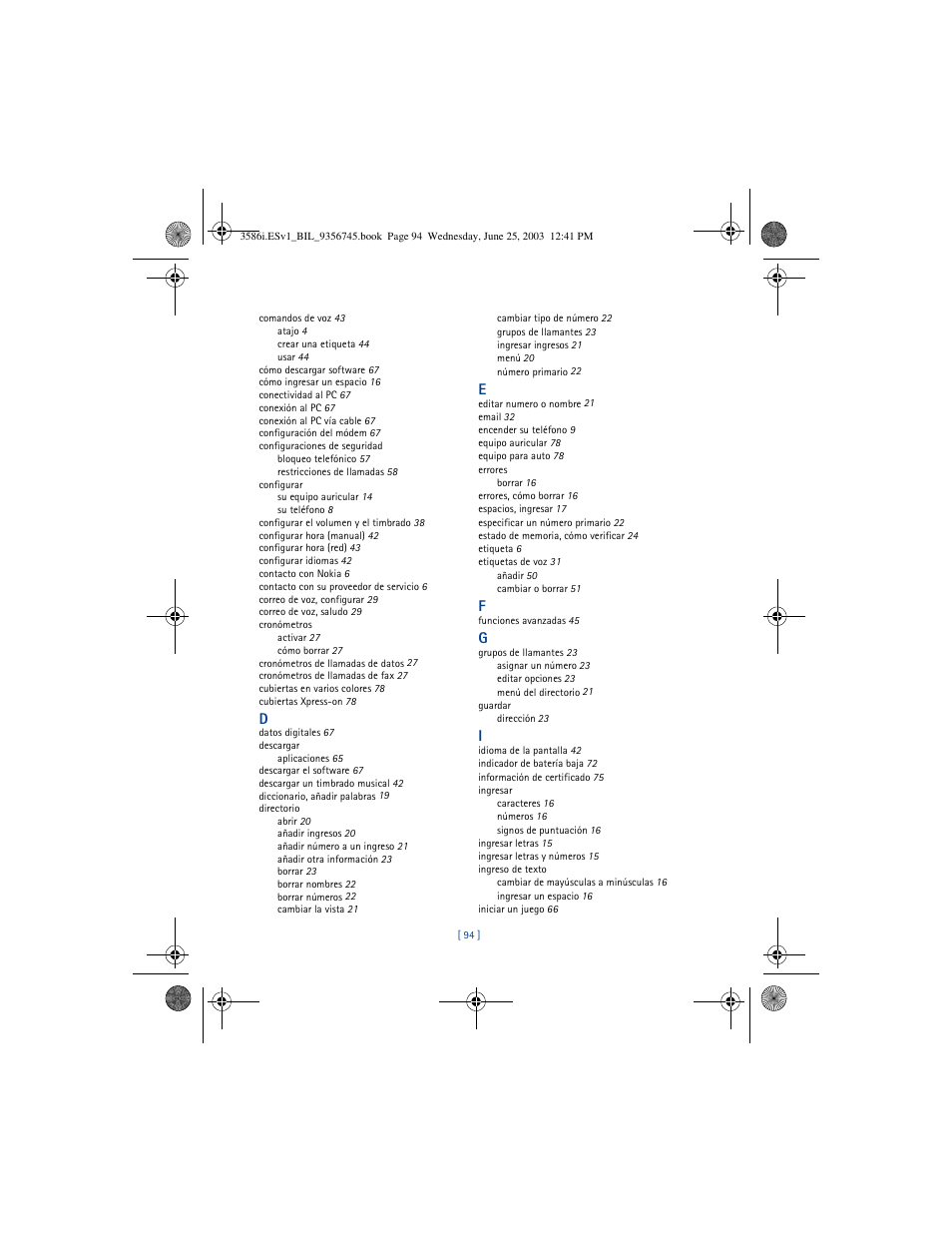 Nokia 3586I User Manual | Page 198 / 200