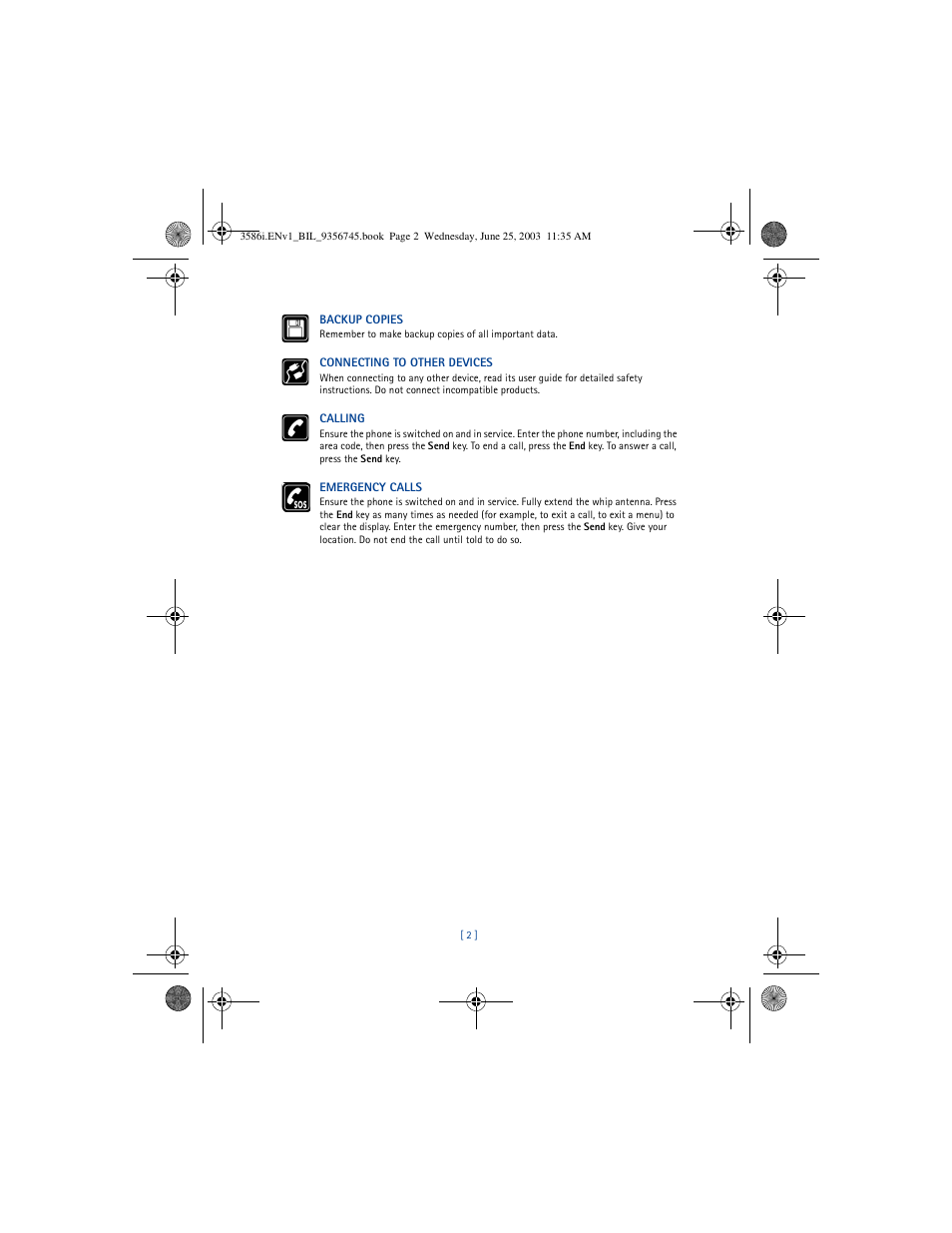 Nokia 3586I User Manual | Page 6 / 200
