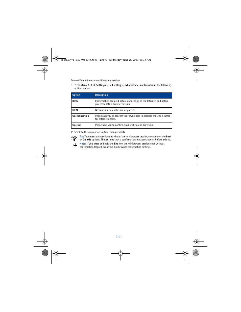 Nokia 3586I User Manual | Page 74 / 200