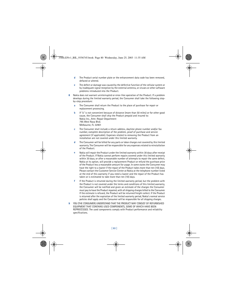 Nokia 3586I User Manual | Page 84 / 200