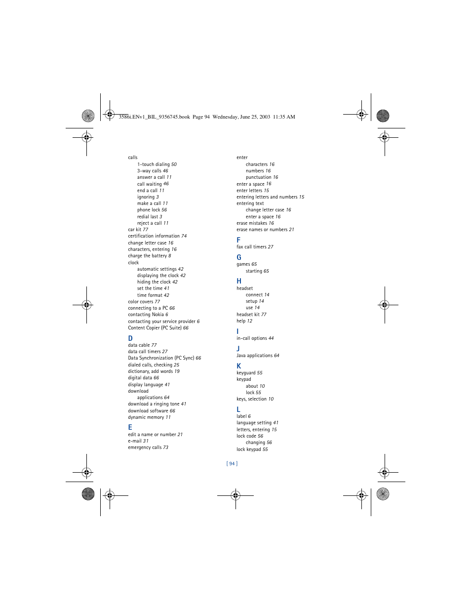 Nokia 3586I User Manual | Page 98 / 200