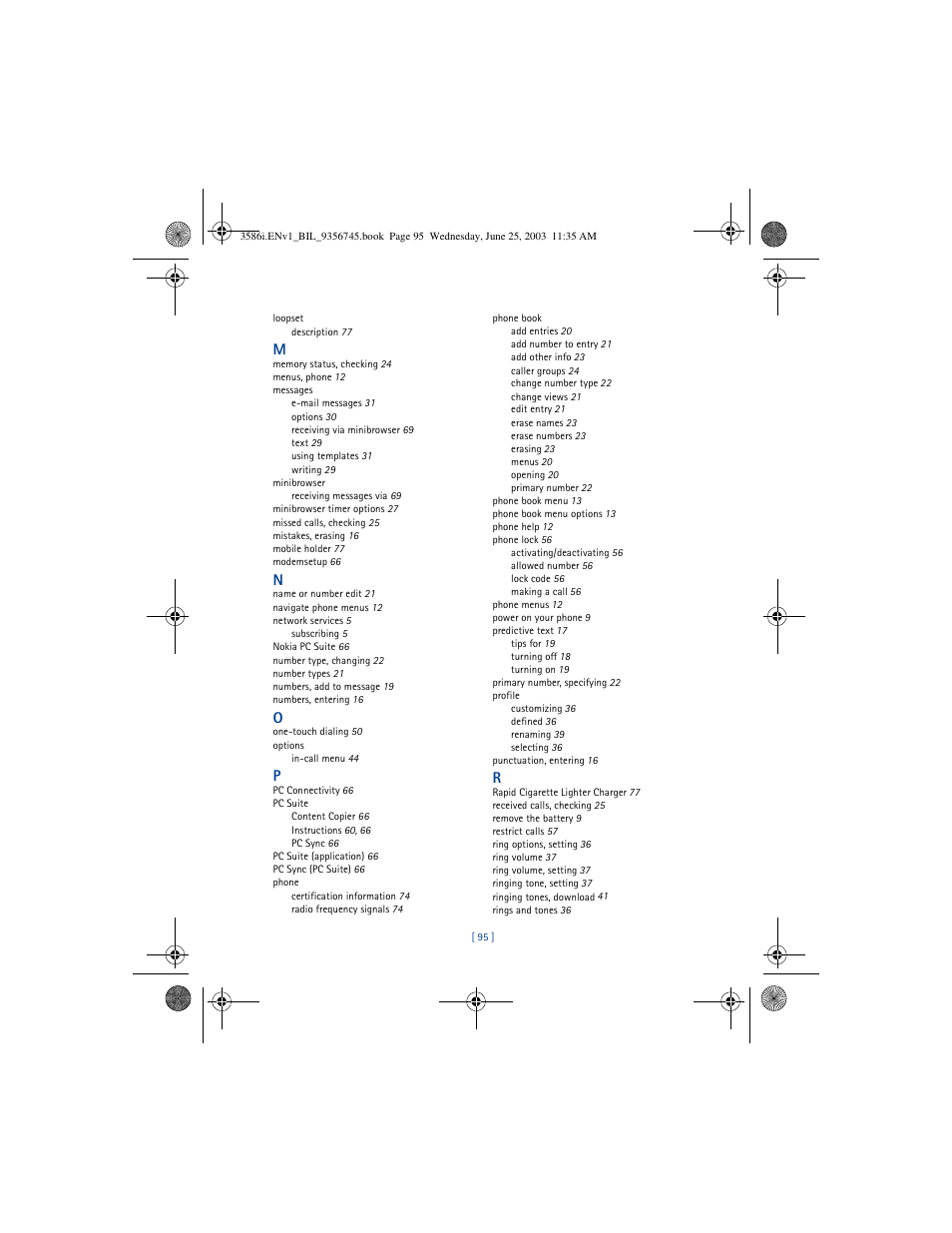 Nokia 3586I User Manual | Page 99 / 200