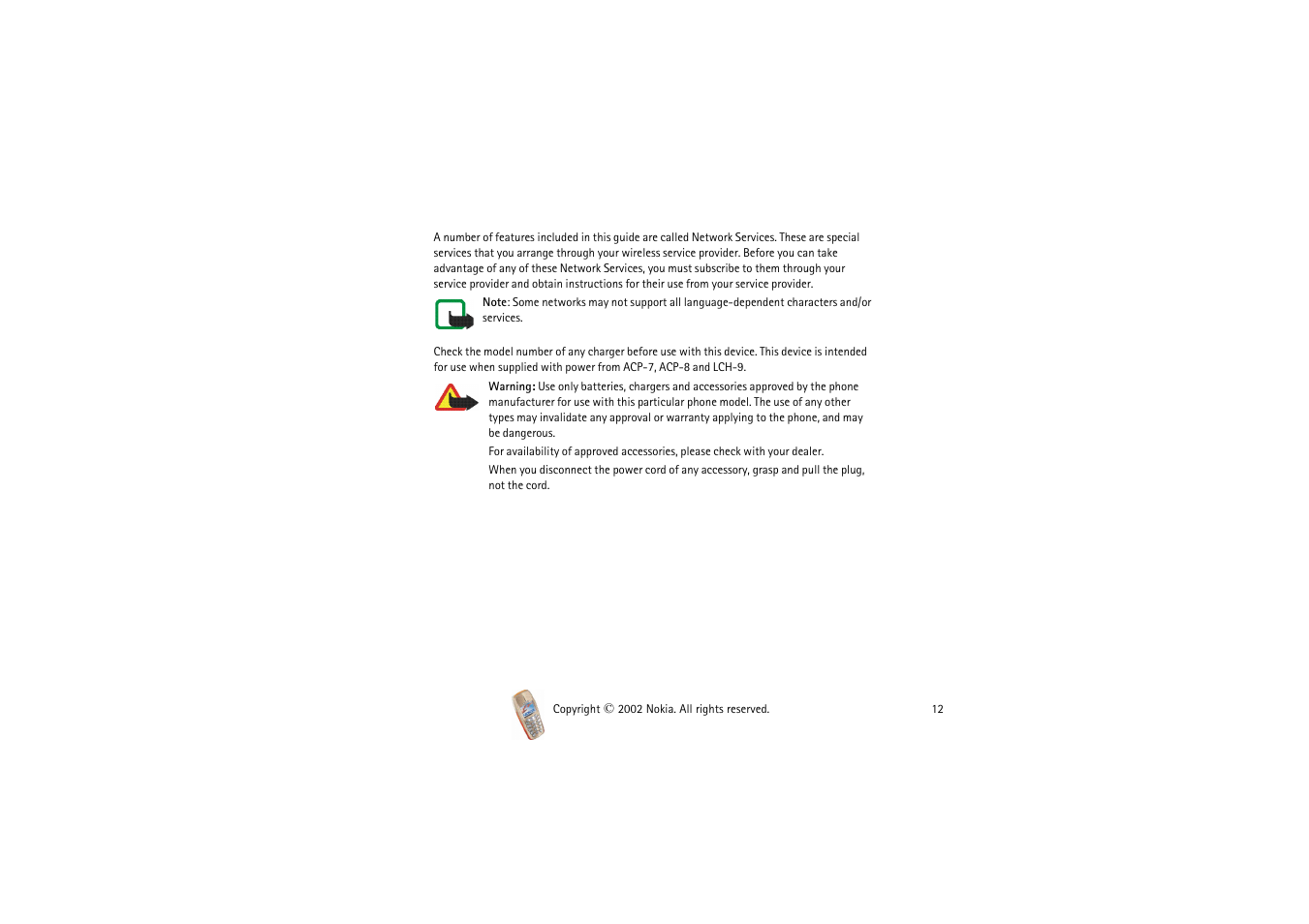 Nokia 3510i User Manual | Page 12 / 123