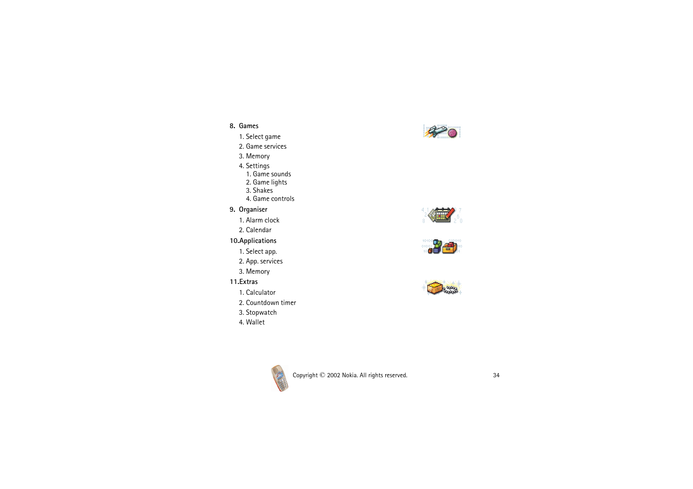 Nokia 3510i User Manual | Page 34 / 123