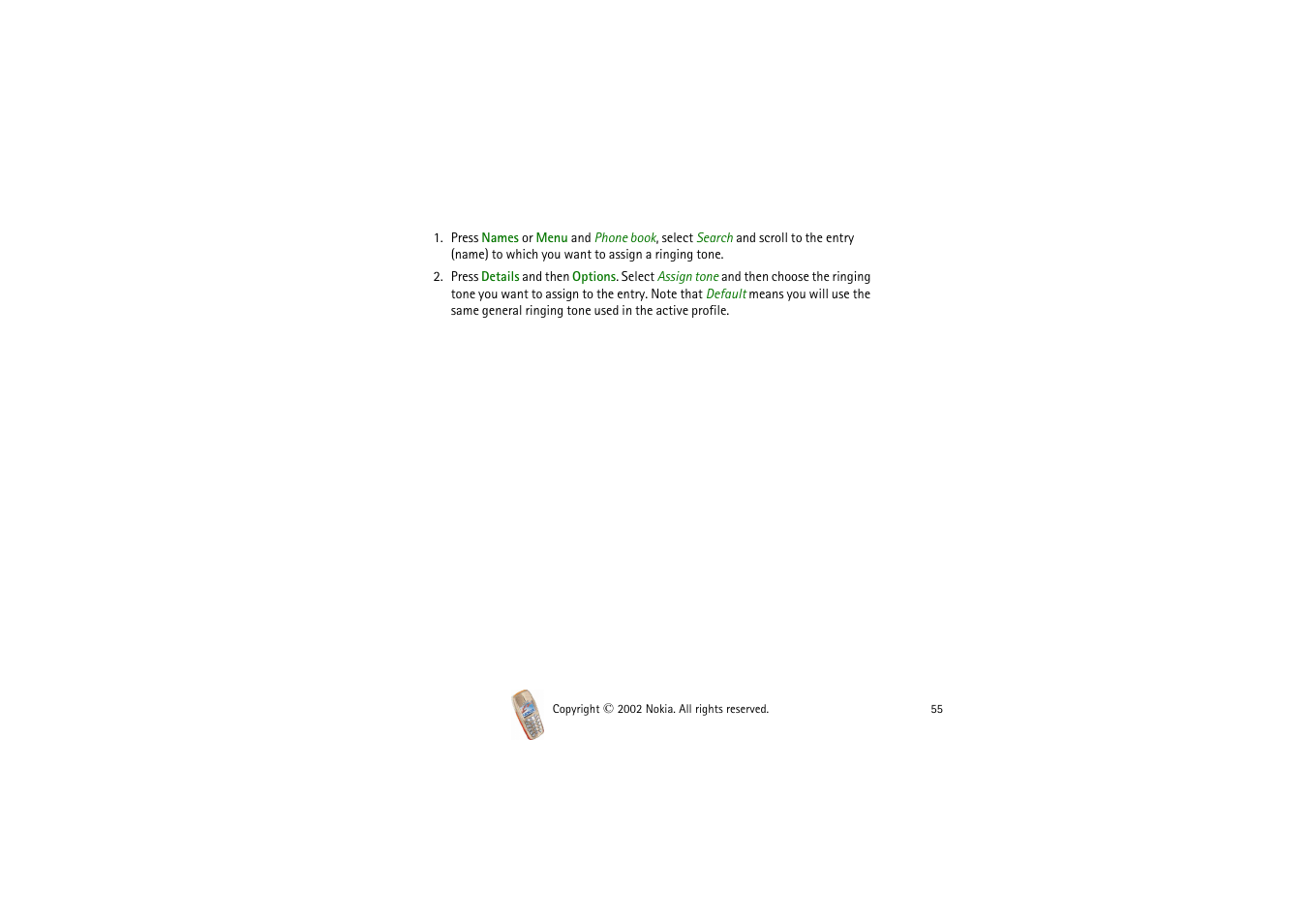 Nokia 3510i User Manual | Page 55 / 123
