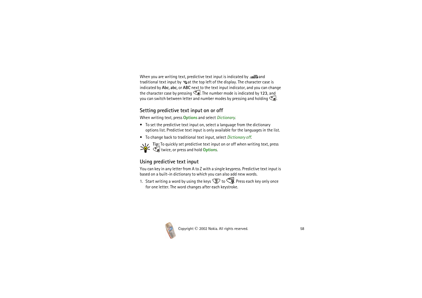 Nokia 3510i User Manual | Page 58 / 123