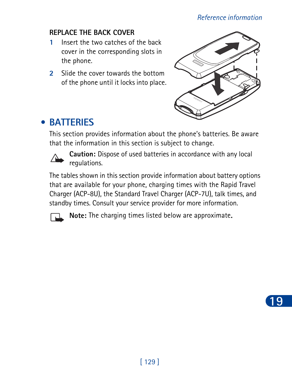 Batteries | Nokia 3395 User Manual | Page 142 / 173